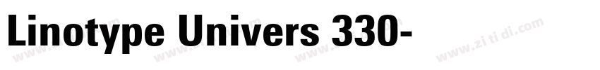 Linotype Univers 330字体转换